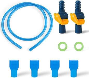 4pcs Bite Valve Replacement for Camelbak, Silicone Mouthpiece Nozzle Replacement with 2 Pass-Through Connectors, 2 O-Rings, Water Hose for Camelbak Hydration Bladder Cycling Camping Supplies