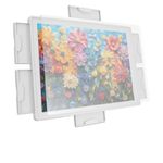 ALL4JIG 1000 Pieces Lightweight Rotating Plastic Puzzle Board with 6 Sliding Drawers and Protective Cover, 360° Lazy Susan Design, 30.2"*22.44" Portable Spinning Puzzle Table for Adults, Ideal Gift