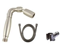 High Sierra's Solid Metal Handheld Shower Head Kit. Includes All Metal Handheld Shower Head, Hose, and Holder - Low Flow 2.0 GPM: Brushed Nickel Finish