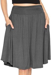 Women's Pocket Skirt Charcoal Gray 3X