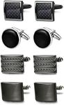 FIBO STEEL Class Cufflinks for Men 