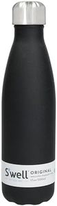 S'well Vakuumisolierte Edelstahl-Wasserflasche, 500 ml, Onyx