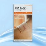 2025 November New and Advanced Formulation reinforced with elastomeric Cured silicone Gel membrane backing Smith and Nephew Cica-Care,(Imported from U.k)12 cm x 6 cm (Pack of 1)