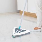 JML Zippi Triangular Floor Cleaner - Cord-Free, Lightweight and Compact Electric Cleaning Brush - Rechargeable Sweeper with High-Speed Spinners, Hard Floor and Carpet Friendly - 30min Run Time