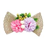 Wrap Shap Pink Purple Carnation Artificial Flower Bunch for Hamper, Decoration, Gifting (10)