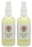 100ml Bottle of Pure FREE RANGE Australian EMU Oil - PACK of 2