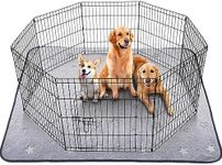 LOOBANI Washable Pee Pads for Dogs, Fast Absorption Reusable Puppy Pads, Waterproof Whelping Pads, Training Pads Pet Playpen Mat for Floor, Dog Crate, 1 Pack 72 x 72 in