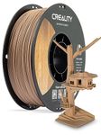 Creality Wood Filament PLA, 3D Printer Filament 1.75 mm, Smooth Silk Texture, Toughness, 1kg(2.2lbs)/Spool Printing Filament, for All Printers (Wood)