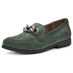 WHITE MOUNTAIN Women's Shoes Casavas Loafer, Hunter Green/Suede, 5 UK