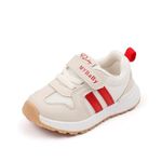 LIZISHU Comfortable Baby Boys Girls Low Top Sneakers Lightweight Soft Sole Ventilated & Anti-Skid - Perfect for First Walkers Shoes 6 9 12 18 24 Months(Red, 15-18 Months)