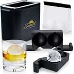 Sunset Clear Ice Ball Maker - Crystal Clear Whiskey Ice Ball Mold Large 5 cm | Slow Melting Whiskey Ice Mold with Storage Bag | Clear Ice Ball Maker Mold | Whisky Sphere Ice Cube Mold | Ice Molder