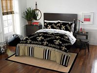 Northwest NFL New Orleans Saints Unisex-Adult Bed in a Bag Set, Queen, Rotary Legacy