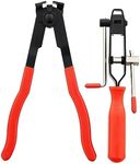 ABN CV Joint Ear Clamp Banding Tool & Boot Crimp Pliers 2-Piece Kit 10mm Fuel, Cooling System, Vacuum Hose Clamping Set