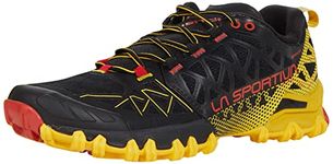 La Sportiva Mens Bushido II GTX Trail Running Shoes, Black/Yellow, 9 UK