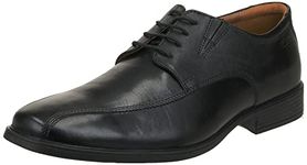 Clarks Men's Tilden Walk Oxford, Black Leather, 10.5 UK Wide