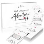 ZICOTO 40 Fun Date Night Ideas for Couples - The Perfect Scratch Off Card Deck Game for Unique Date Night Adventures - Great for Him/Your Boyfriend, Husband, Girlfriend or Wife