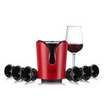 SINCHI Vacuum Wine Preserver Keeps Wine Fresh up to 10 Days, 6 Wine stoppers for Wine Bottles + 1 Electric Vacuum Pump Wine Saver Set, Ideal for Wine Lovers