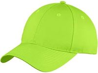 Port & Company Six-Panel Unstructured Twill Cap 20F Lime