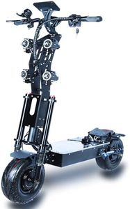 HWWH Adult Fast Electric Scooter Off-Road E-Scooter Pro 13in Dual Motor 3 Speed Mode Adjustable All Terrain Vacuum Tires Double Disc Brake 72V 40AH High Capacity Lithium Battery Max load 200kg