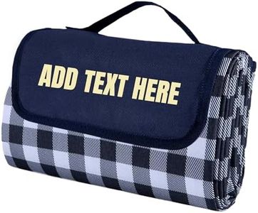 Custom Empire Shop Customized Extra Large Picnic Blanket - Personalized Outdoor Beach Blanket, Waterproof Sandproof Portable Blankets - Foldable and Lightweight Mat for Camping, Park, Hiking, Patio