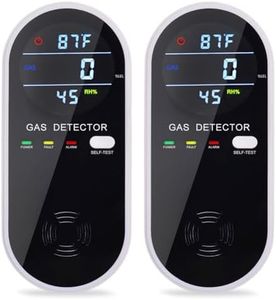 2 Packs Gas Detector & Alarm, KH Alert 3 in 1 Natural Gas Detectors & Propane Gas Detectors for Home & RV, Combustible Gas Leak Detector Monitor for LNG, LPG, Methane