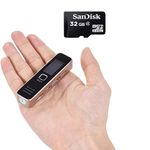 PKST Digital Voice Recorder with 32 GB Micro SD Card Included Professional Audio Recorder MP 3 Player TF Card Dictaphone Record Microphone Sound Recording Device (LCD 32GB)