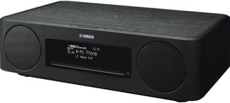 Yamaha TSX-B237 Compact stereo with CD player, alarm clock, radio and Bluetooth connectivity, Brown/Black