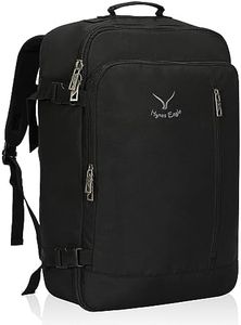 Hynes Eagle 38L Travel Backpack Carry on Backpack Flight Approved Backpack Carry on Luggage for Women Weekender Bag for Men Black 2023