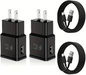 2 Pack 15W Type C Charger Fast Charging, Android Charger Fast Charging with 5FT Type A to Type C Power Cord for Samsung Galaxy S8/S9/S10 Plus Active S10e, S20/S21 Ultra Plus (2Pack-5FT-15W)