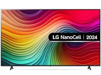 LG 75NANO81T6A 75-Inch 4K UHD Smart TV, (α5 AI Processor Gen7, Freeview Play and Amazon Alexa, 60Hz), Ashed Blue [Model 2024]