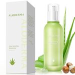 Aloderma 77% Organic Aloe Vera Hydrating Face Moisturizer for Soft and Nourished Skin - Light and Oil-Free Aloe Vera Moisturizer with Hyaluronic Acid for Soothing Hydration - Face Lotion, 3.5oz