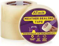 ATack Window Weather Seal Tape for Windows and Doors 2" x 30yds (3-Pack) Weather Sealing Tape for Windows to Keep Cold Out for Winter Residue-Free Stripping Air Conditioner Sealing Tape for Windows