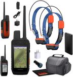 Garmin Alpha 300i Handheld Advanced Dog Tracker & Training System with inReach Technology Bundle with 2X Garmin Dog Collars Alpha T20 Tracking Collar for Dogs with GPS + Charger and More Accessories
