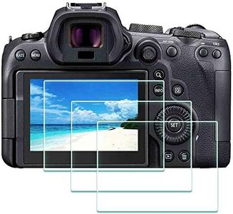 ULBTER Films de Protection d'Ecran pour Canon EOR R7 /EOS R6 Appareil Photo, Verre Trempé Optique 0,3mm Dureté 9H Anti-Rayure Anti-Trace Anti-Bulle -Lot de 3