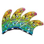 3DFINS High Performance Surfboard Fins GOHARD Series – Quad (4 Fins), Futures Base – Dimple Technology – Maximuvm Control (Monsters)