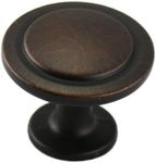 Cosmas 5560ORB Oil Rubbed Bronze Cabinet Hardware Round Knob - 1-1/4 Diameter 10-Pack