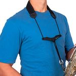 Pro-Tec 22-Inch Neoprene Saxophone Neck Strap with Comfort Bar - Black (Model NB310M)