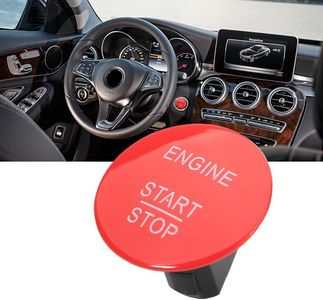 BINB ROAD Engine Keyless Go Push Start Ignition Button Red 2215450714 Compatible with Mercedes Benz C300 CLA250 E350 GLA350 GLC300 ML350 S500 SL550 SLK250