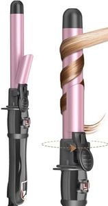 Aibeau Automatic Rotating Hair Curler, 28MM Curling Iron with LCD Display 100-220℃, Large Barrel Beach Hair Waver Curling Wand for Waves, Beach Curls, 1H Auto Off, Gift for Women
