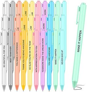 Geyee 30 Pack Employee Appreciation Pens Funny Office Pens Colorful Inspirational Ballpoint Pens Motivational Quote Black Ink Pens Appreciation Gifts Coworker Colleague Party Supplies(Stylish Colors)