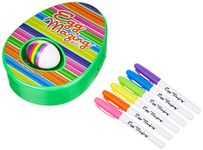 The EggMazing Easter Egg Mini Decorator Kit Arts and Crafts Set - Includes Egg Decorating Spinner and 6 Markers