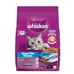 Whiskas Adult (1+ Years) Dry Cat Food, Ocean Fish Flavour, 1.2 kg, Contains 41 Essential Nutrients, Complete & Balanced Nutrition for Adult Cats