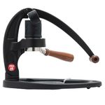 Flair UPDATED 49 PRO (Black) - All manual 49mm lever espresso maker with handled portafilter, pressure gauge and no plastics in brew path