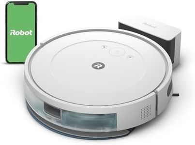 iRobot Roomba Combo Essential Saug- und Wischroboter (Y0112), leistungsstarkes Saugen und Wischen, 4-Stufen-Reinigungssystem, 3 Saugstufen, Spot-Cleaning, steuerbar über App, Tasten oder Sprache, Weiß