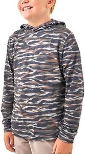 Burlebo Youth - Performance Hoodie - Tiger Stripe Camo - Wetland