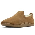 Clarks Home Mocc Suede Slippers In Tan Standard Fit Size 9