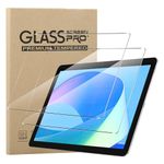 KZIOACSH Screen Protector for DOOGEE U10 Tablet/DOOGEE U9 10 Inch,2 Pack HD Tempered Glass Screen Protector Cover High Hardness Anti-Scratch Anti-Fingerprint Touch Sensitive Protective Screen Film