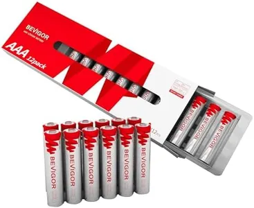 Bevigor AAA Lithium Batteries, 12Pack Lithium Iron Triple A Batteries, 1.5V 1100mAh Longer Lasting AAA Batteries for Flashlight, Toys, Remote Control, 【Non-Rechargeable】