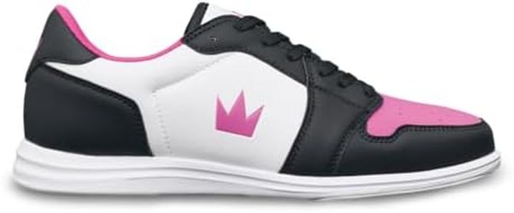 Brunswick Lady Fanatic Womens Bowling Shoes (Black/Pink, US Footwear Size System, Adult, Women, Numeric, Medium, 7.5)