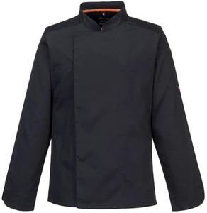Portwest Veste Cuisine Meshair Pro L/S, Couleur: Noir, Taille: XXXL, C838BKRXXXL